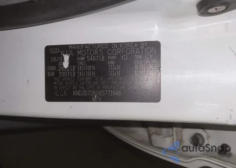 2008 Kia Sorento Ex из США, поврежденный, VIN KNDJD736085771946